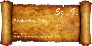 Szabados Ida névjegykártya
